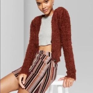 Wild Fable Chocolate Fuzzy Sweater